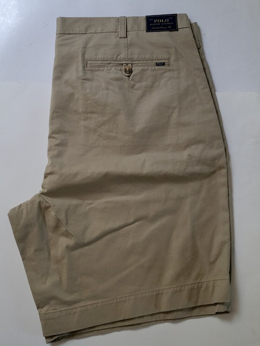 Polo Ralph Lauren Classic Fit chino shorts Mens Size 40 Khaki